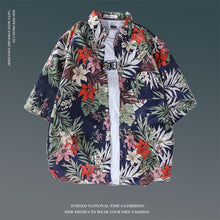 Hawaiian Print Loose Popular Beach Shirt