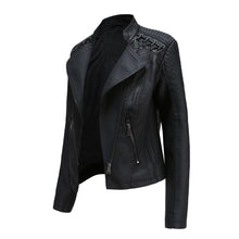 Faux Leather Slim Fit Coat