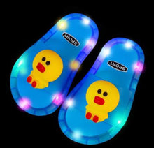 Cartoon Animals Print Lighted Slippers