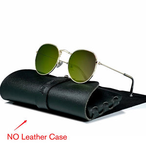 Round Retro Metal Sunglasses