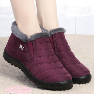 Winter Slip On Waterproof Ankle Boots