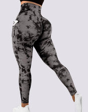 Tie Dye Print Tummy Control High Waist Yoga Pants