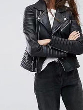 Faux Leather Zippered Jacket