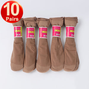 20 Pairs Transparent Ultrathin Nylon Short Ankle Sock