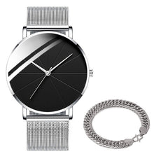 Minimalist Simple Ultra Thin Stainless Steel Mesh Belt Watch