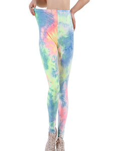 Colorful Print High Waist Soft Leggings