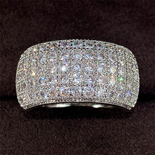 Huitan Micro Paved Cubic Zirconia Ring