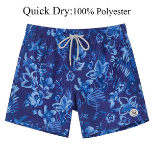 Quick Dry Beach Board Shorts with Mesh Lining