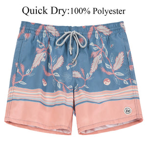Quick Dry Beach Board Shorts with Mesh Lining
