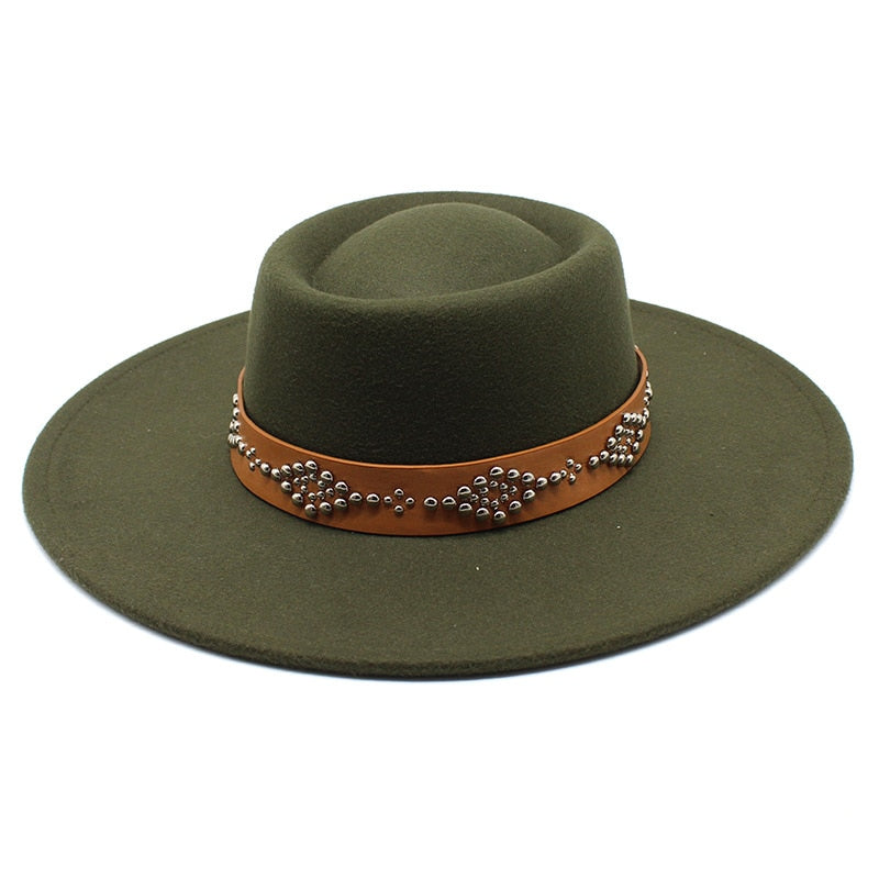 Wide Brim Felted Hat