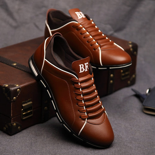 Solid Color Leather Shoes