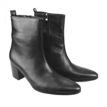 Italian Steel Pointed Toe Western Styles Double Buckle Strap Boots
