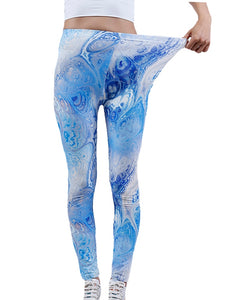 Colorful Print High Waist Soft Leggings