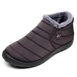 Winter Slip On Waterproof Ankle Boots