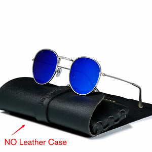 Round Retro Metal Sunglasses