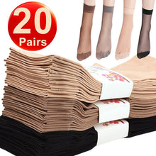 20 Pairs Transparent Ultrathin Nylon Short Ankle Sock