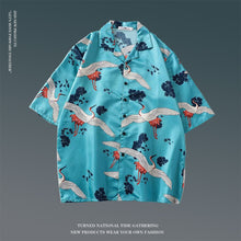 Hawaiian Print Loose Popular Beach Shirt