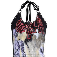 Goth Cross Print Aesthetic Tank Top