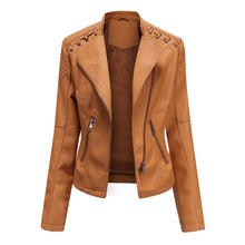 Faux Leather Slim Fit Coat