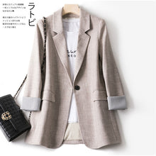 Trendy Patchwork Loose Fit Single Button Blazer