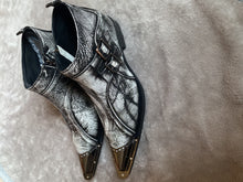Italian Steel Pointed Toe Western Styles Double Buckle Strap Boots