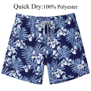 Quick Dry Beach Board Shorts with Mesh Lining