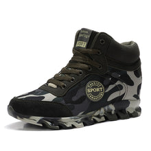 Camouflage Thick Soled Canvas Tennis Shoes