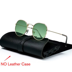 Round Retro Metal Sunglasses