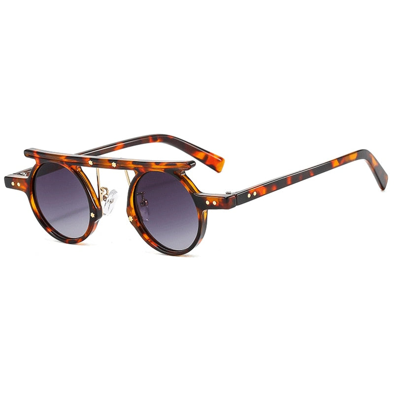 Fashion Round Small Retro Gradient Lens Shades