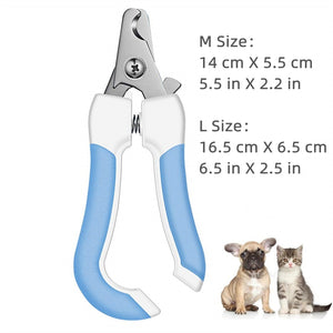 Stainless Steel Professional Pet Nail Clippers with Safety Guard