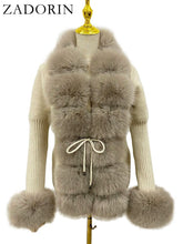 Faux Fur Detachable Collar Coat