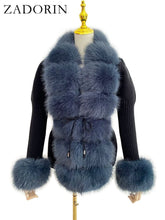 Faux Fur Detachable Collar Coat