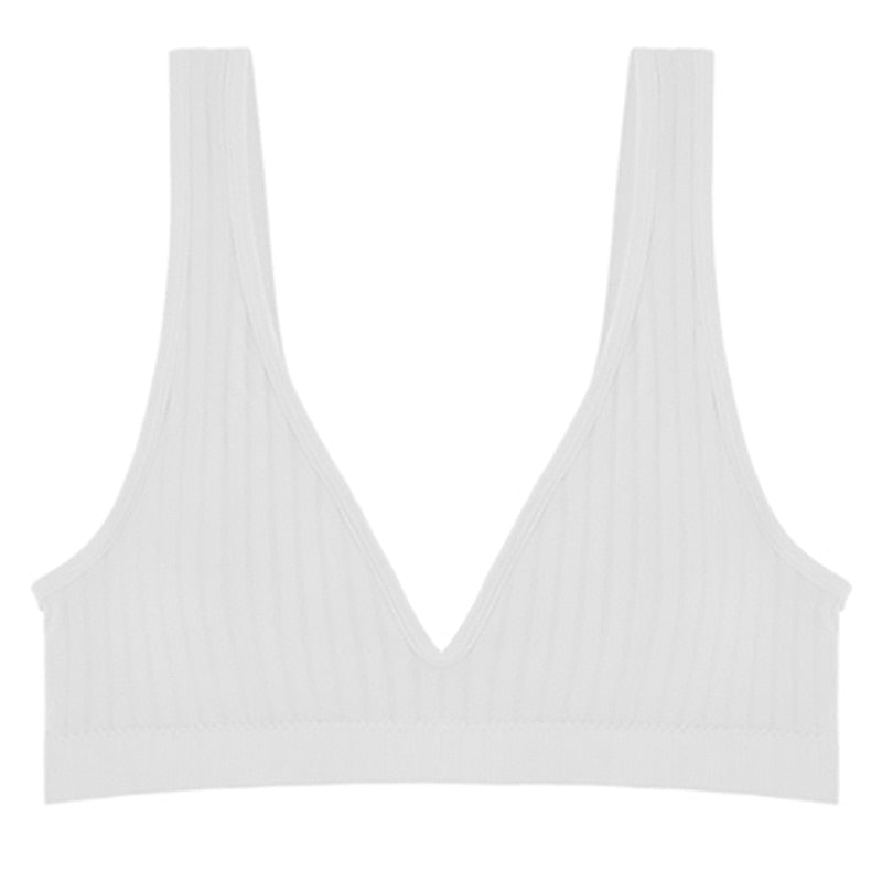Cropped Padless Solid Color Top