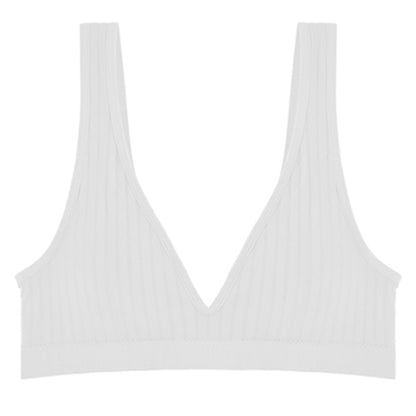 Cropped Padless Solid Color Top