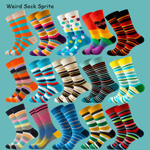 Happy Colorful Striped Argyle Geometric Print Socks