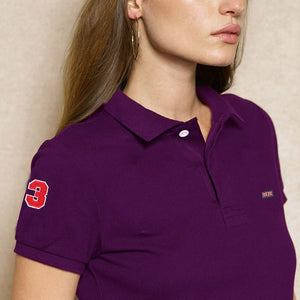 Cotton Embroidered Casual Short Sleeve Polo