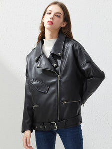 Fitaylor Faux Leather Jacket