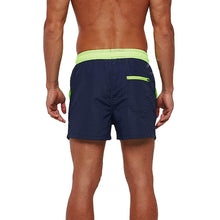 Two-tone Drawstring Closed Swimming Trunks