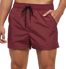 Two-tone Drawstring Closed Swimming Trunks