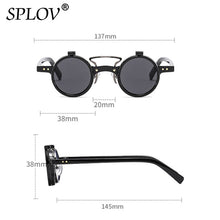 Popular Flip Up Retro Small Round Metal Sun Glasses