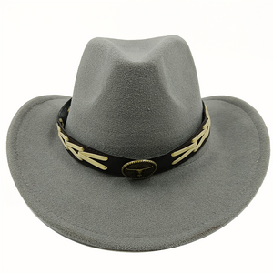 Faux Suede Western Hat