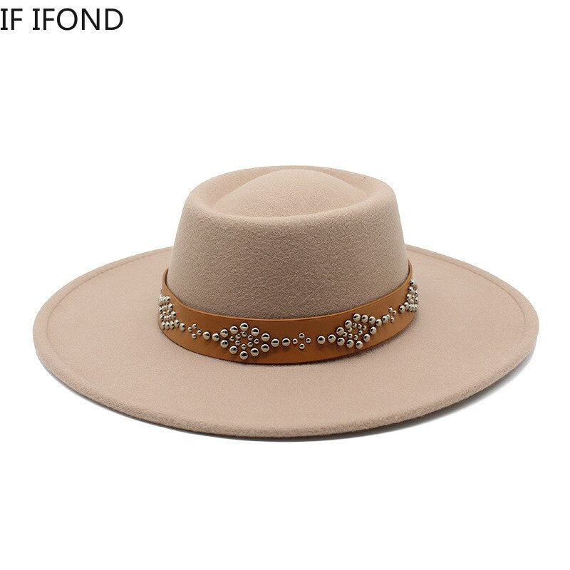 Wide Brim Felted Hat