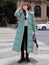 X-long Hooded Thick Down Cotton Winter Coat