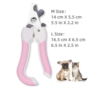 Stainless Steel Professional Pet Nail Clippers with Safety Guard