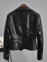 Faux Leather Zippered Jacket