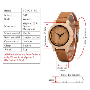 BOBO BIRD Solid Wood Wristwatch