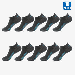 10 Pairs Cotton Low-Cut Thin Crew Socks