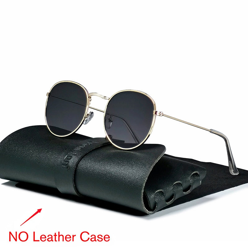 Round Retro Metal Sunglasses
