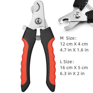 Stainless Steel Professional Pet Nail Clippers with Safety Guard