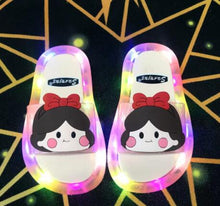 Cartoon Animals Print Lighted Slippers